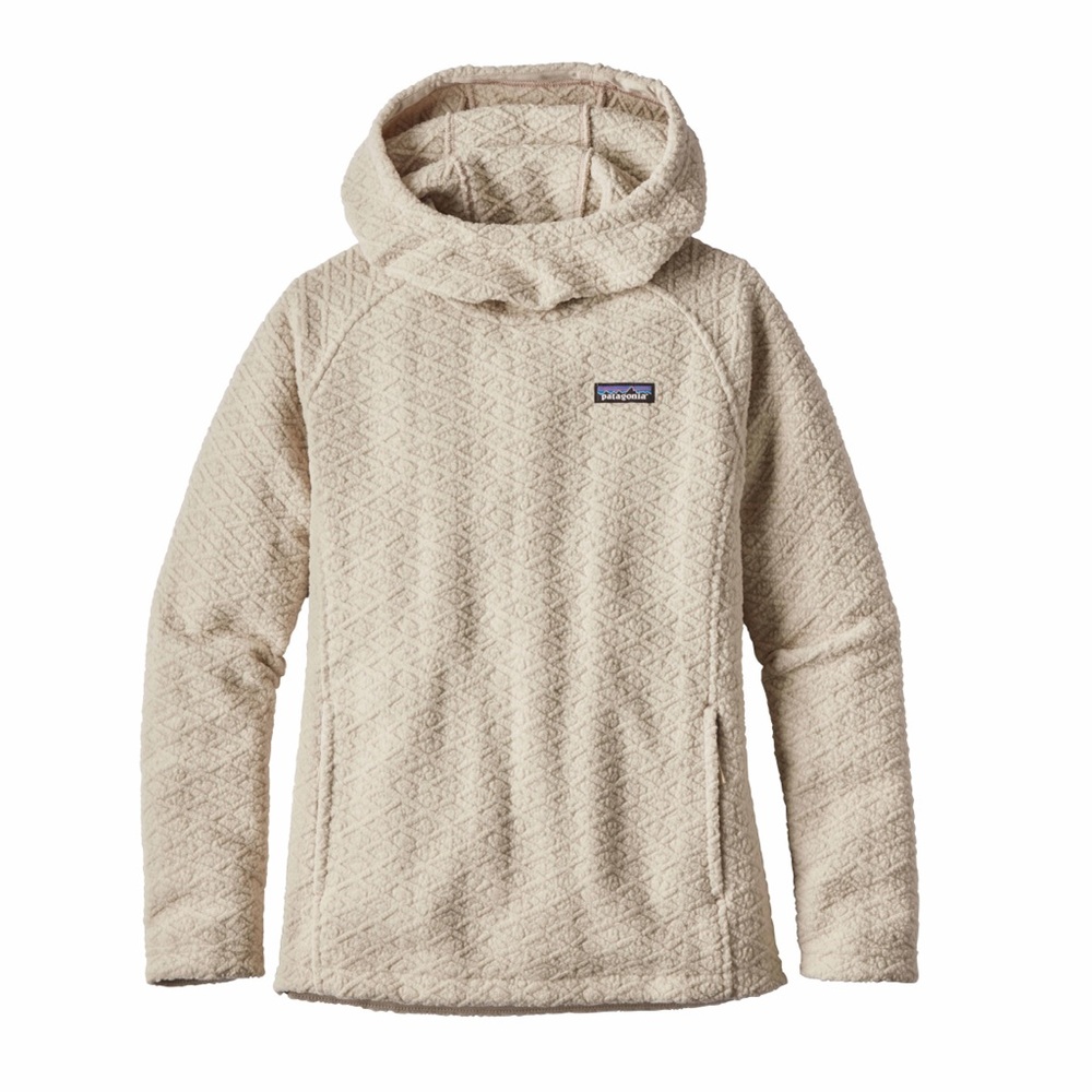 Patagonia Diamond Textured Capra Fleece Cream Hoodie